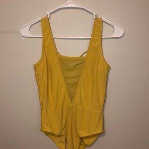 Mustard yellow bodysuit